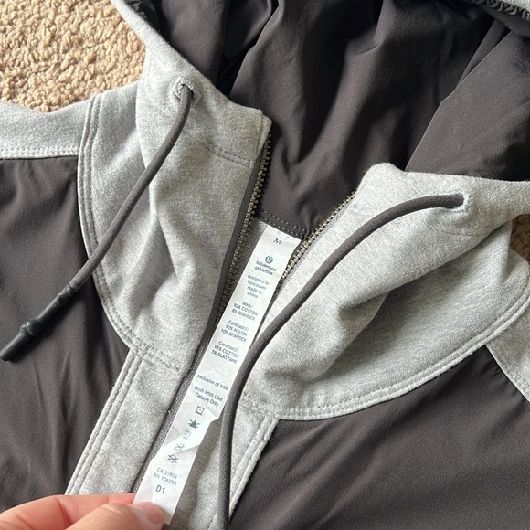 Lululemon Dispatch Zip Up Hoodie Heathered Slate/Deep Coal Grey - Picture 3 of 8